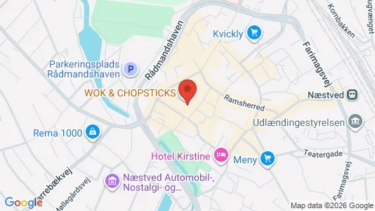 Apartments for rent i Næstved - kort over placeringen