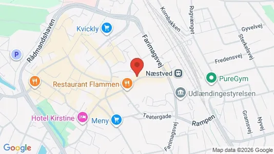 Apartments for rent i Næstved - kort over placeringen