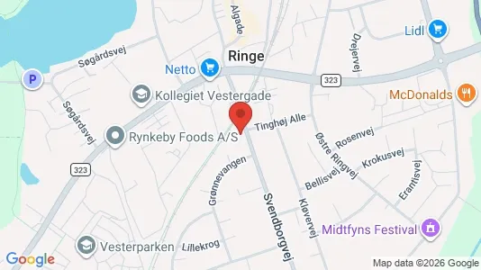 Apartments for rent i Ringe - kort over placeringen