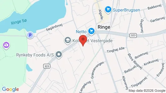 Apartments for rent i Ringe - kort over placeringen
