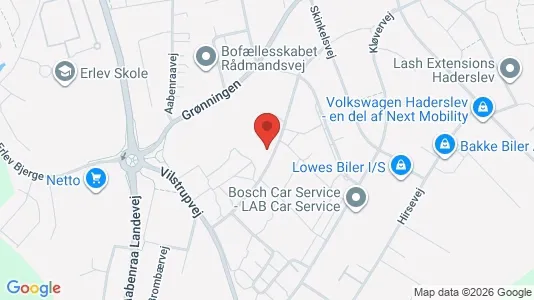 Apartments for rent i Haderslev - kort over placeringen