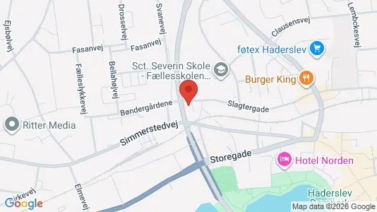 Apartments for rent i Haderslev - kort over placeringen