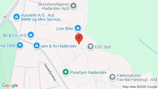 Apartments for rent i Haderslev - kort over placeringen