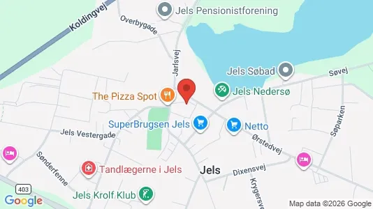 Apartments for rent i Rødding - kort over placeringen