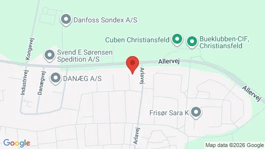 Apartments for rent i Christiansfeld - kort over placeringen
