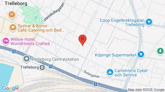 Apartments for rent i Trelleborg - kort over placeringen