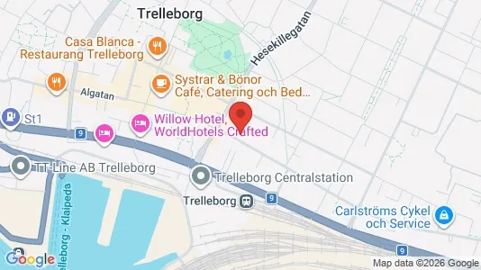 Apartments for rent i Trelleborg - kort over placeringen