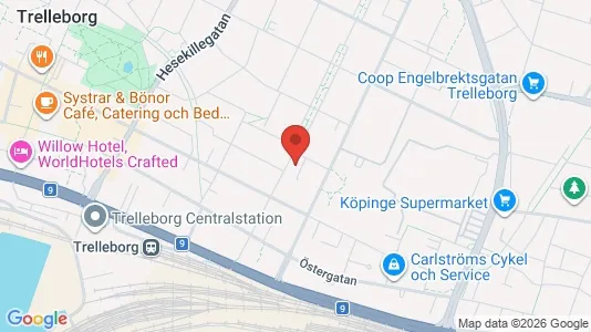 Apartments for rent i Trelleborg - kort over placeringen