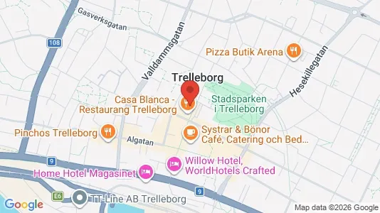 Apartments for rent i Trelleborg - kort over placeringen