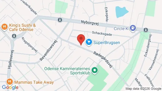 Apartments for rent i Odense C - kort over placeringen