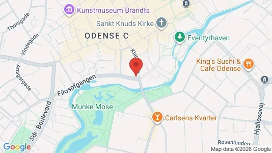Apartments for rent i Odense C - kort over placeringen
