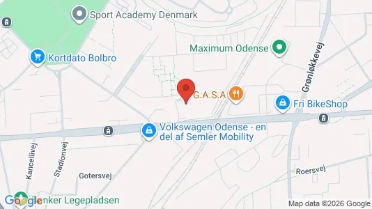 Apartments for rent i Odense V - kort over placeringen