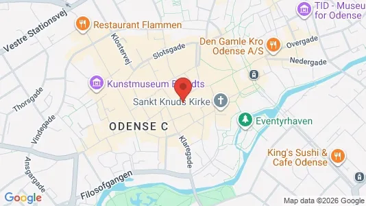 Apartments for rent i Odense C - kort over placeringen