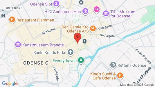 Apartments for rent i Odense C - kort over placeringen
