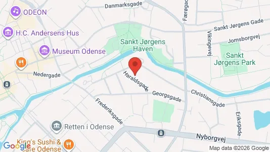 Apartments for rent i Odense C - kort over placeringen