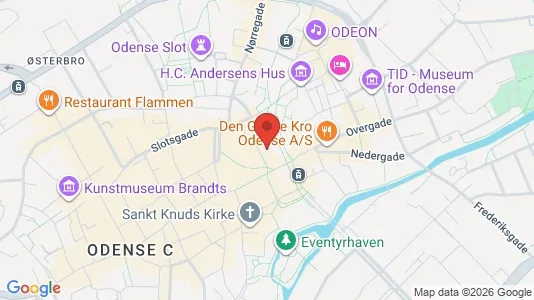 Apartments for rent i Odense C - kort over placeringen