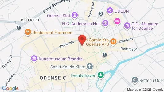 Apartments for rent i Odense C - kort over placeringen