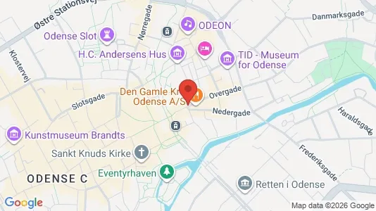 Apartments for rent i Odense C - kort over placeringen