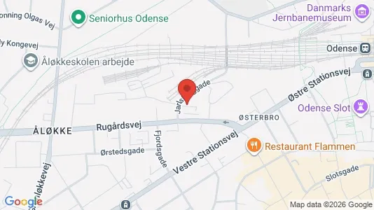 Apartments for rent i Odense C - kort over placeringen