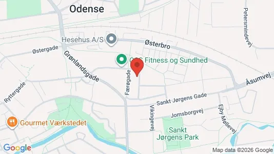 Apartments for rent i Odense C - kort over placeringen