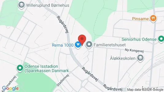 Apartments for rent i Odense C - kort over placeringen