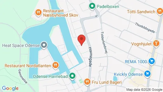 Apartments for rent i Odense C - kort over placeringen