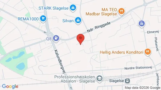 Apartments for rent i Slagelse - kort over placeringen
