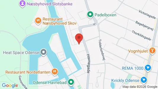Apartments for rent i Odense C - kort over placeringen