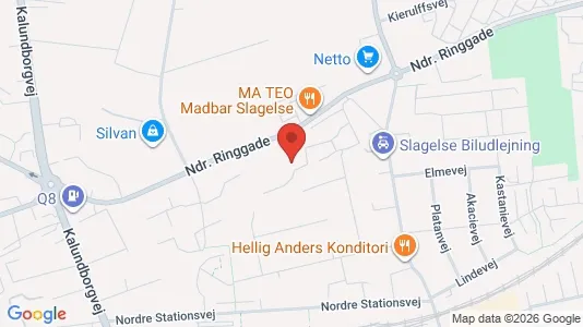 Apartments for rent i Slagelse - kort over placeringen