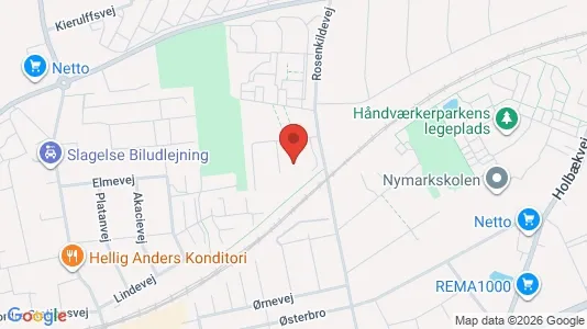 Apartments for rent i Slagelse - kort over placeringen