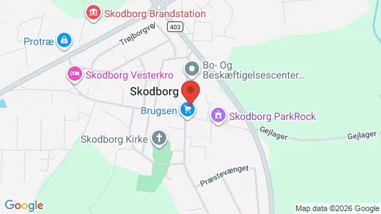 Apartments for rent i Rødding - kort over placeringen