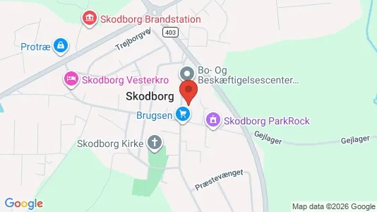 Apartments for rent i Rødding - kort over placeringen
