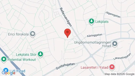 Apartments for rent i Ystad - kort over placeringen