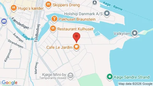 Apartments for rent i Køge - kort over placeringen