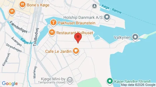 Apartments for rent i Køge - kort over placeringen