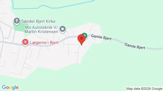 Apartments for rent i Bjert - kort over placeringen