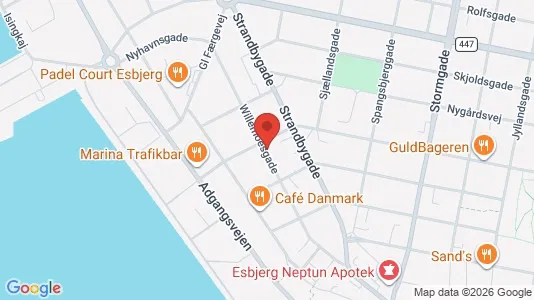 Apartments for rent i Esbjerg Center - kort over placeringen