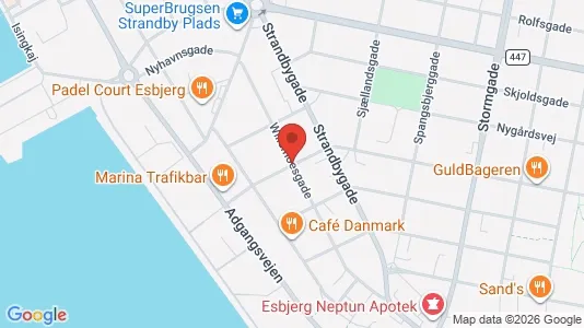 Apartments for rent i Esbjerg Center - kort over placeringen