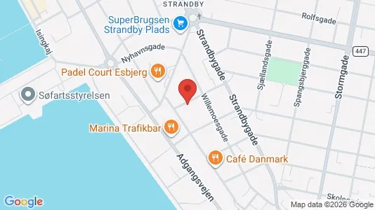 Apartments for rent i Esbjerg Center - kort over placeringen