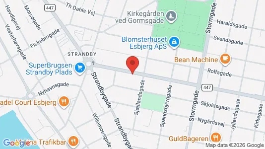 Apartments for rent i Esbjerg Center - kort over placeringen