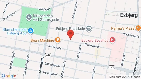 Apartments for rent i Esbjerg Center - kort over placeringen
