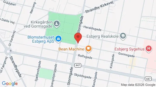 Apartments for rent i Esbjerg Center - kort over placeringen