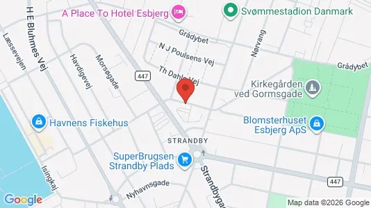 Apartments for rent i Esbjerg Center - kort over placeringen