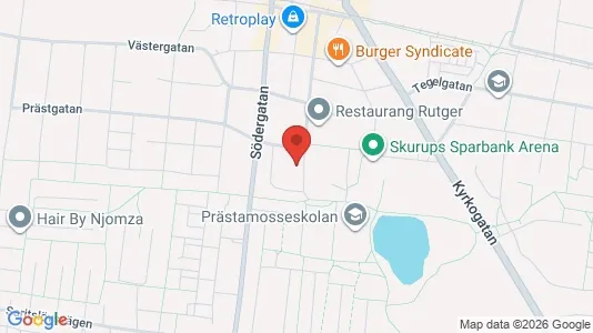 Apartments for rent i Skurup - kort over placeringen