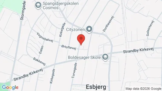 Apartments for rent i Esbjerg Center - kort over placeringen