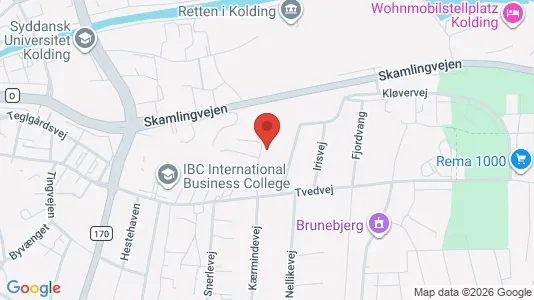 Apartments for rent i Kolding - kort over placeringen