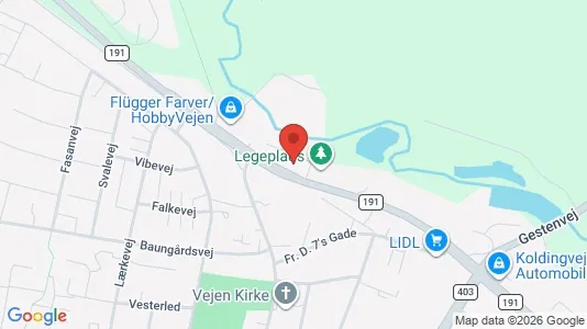 Apartments for rent i Haderslev - kort over placeringen