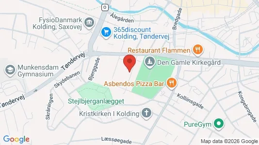Apartments for rent i Kolding - kort over placeringen