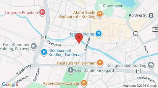 Apartments for rent i Kolding - kort over placeringen