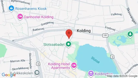 Apartments for rent i Kolding - kort over placeringen